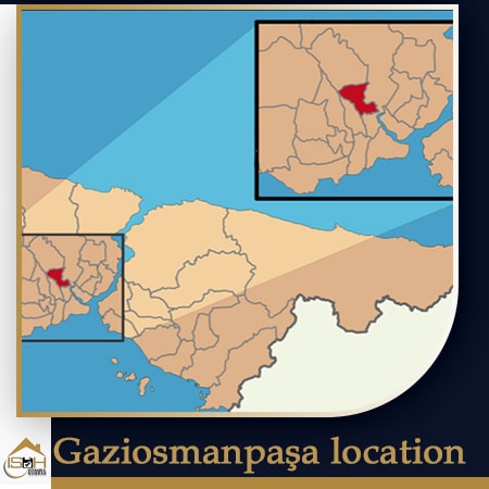 Geographical location of Ghazi Osman Pasha District